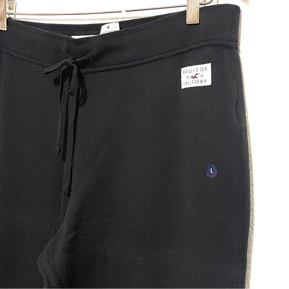 Hollister NWT Woman Black Jogger Sweat Pants Size L - Picture 4 of 13